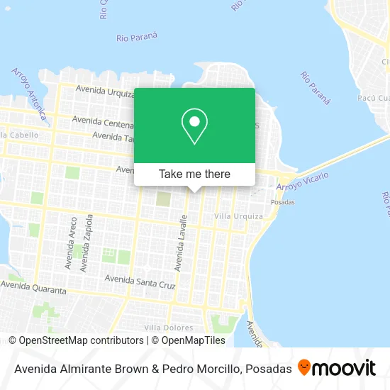 Avenida Almirante Brown & Pedro Morcillo map