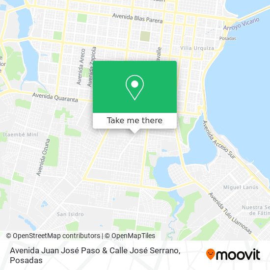 Avenida Juan José Paso & Calle José Serrano map