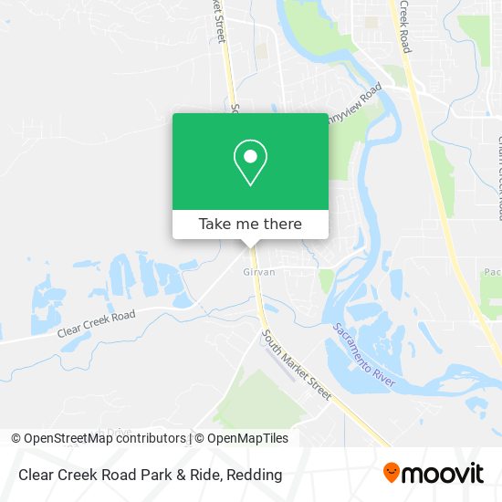 Clear Creek Road Park & Ride map