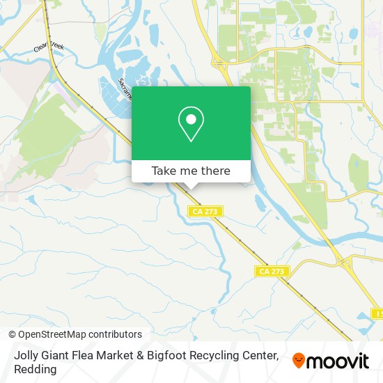 Mapa de Jolly Giant Flea Market & Bigfoot Recycling Center