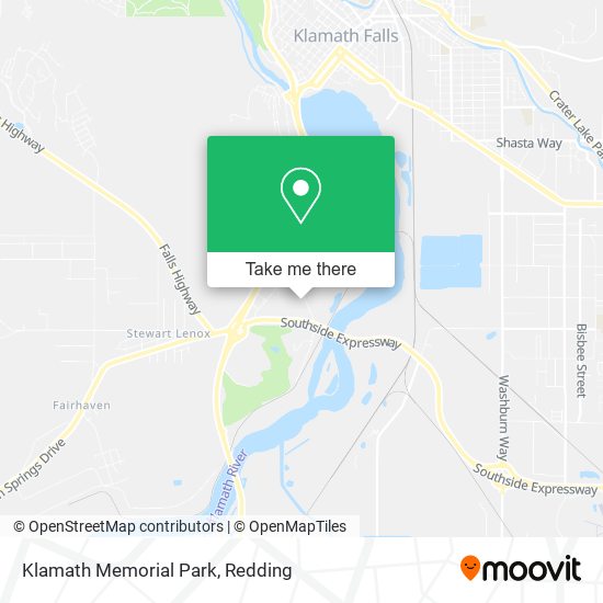 Klamath Memorial Park map