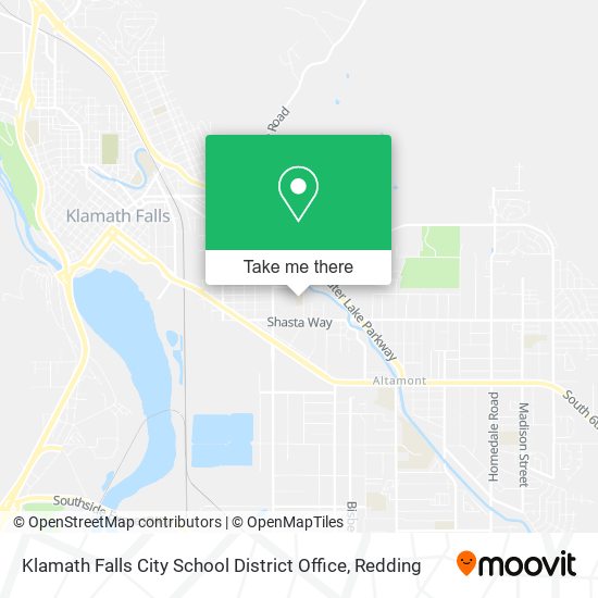 Klamath Falls City School District Office map