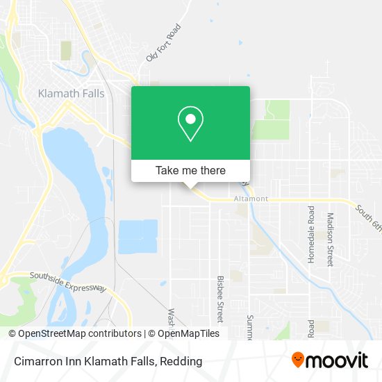 Mapa de Cimarron Inn Klamath Falls