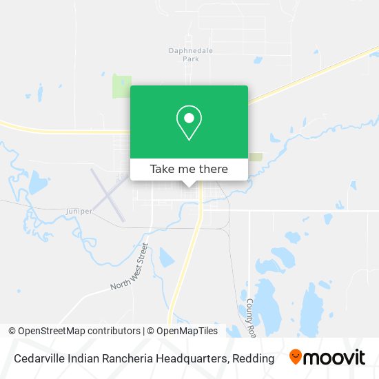 Mapa de Cedarville Indian Rancheria Headquarters