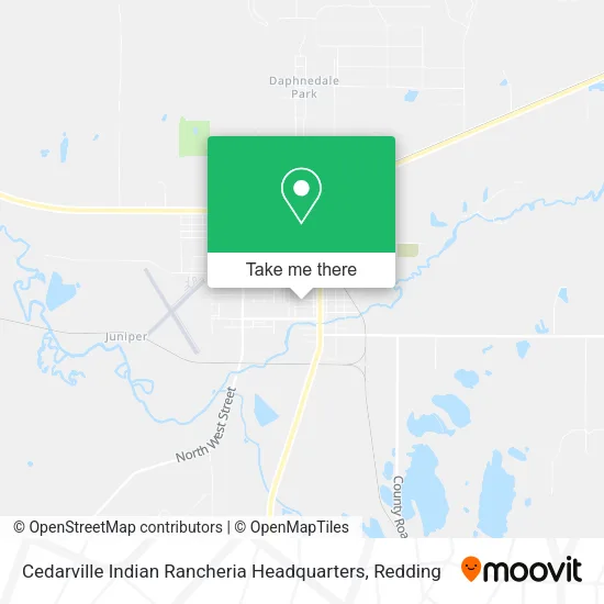 Cedarville Indian Rancheria Headquarters map