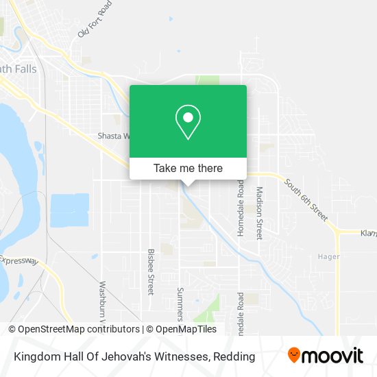 Kingdom Hall Of Jehovah's Witnesses map