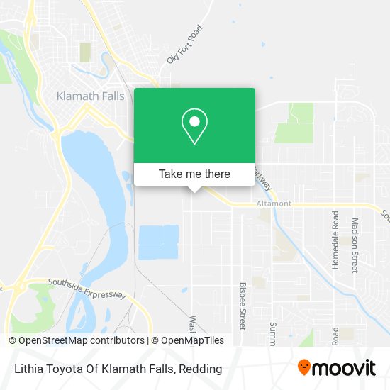 Lithia Toyota Of Klamath Falls map