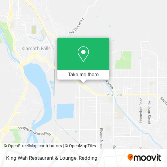 Mapa de King Wah Restaurant & Lounge