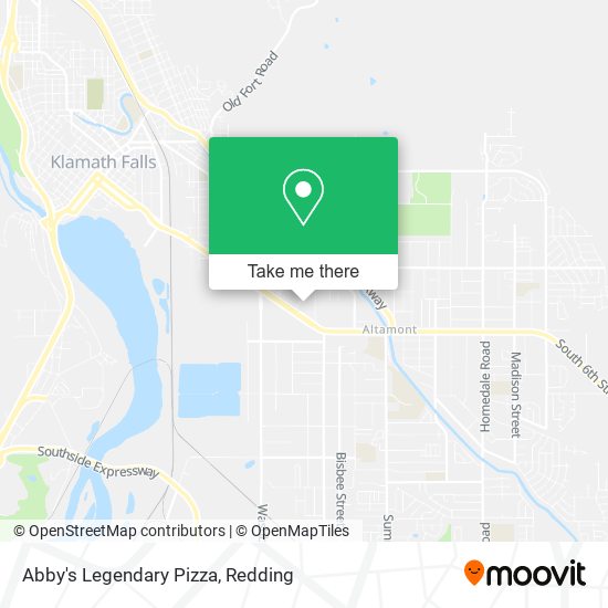 Abby's Legendary Pizza map