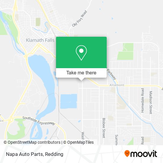 Mapa de Napa Auto Parts