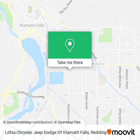 Lithia Chrysler Jeep Dodge Of Klamath Falls map