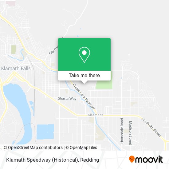 Klamath Speedway (Historical) map