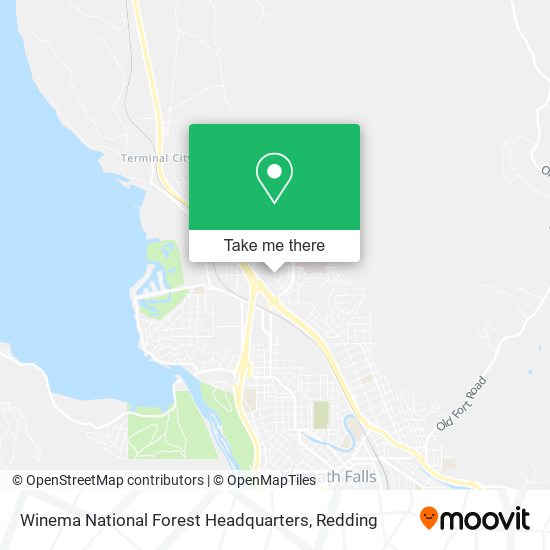 Winema National Forest Headquarters map