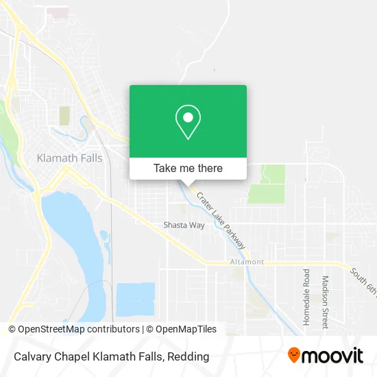 Calvary Chapel Klamath Falls map