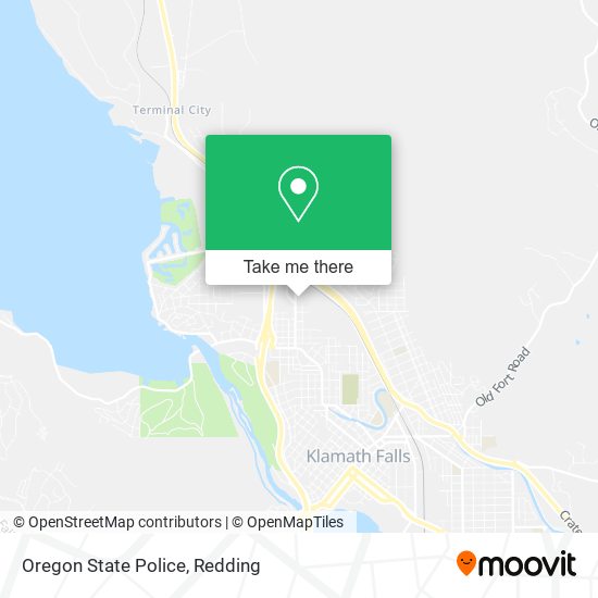 Oregon State Police map