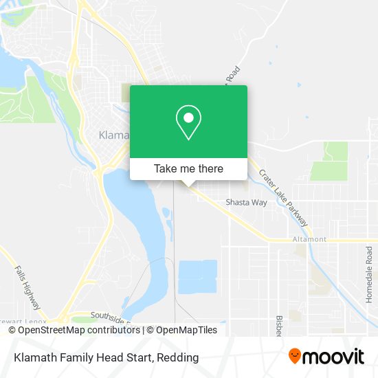 Klamath Family Head Start map