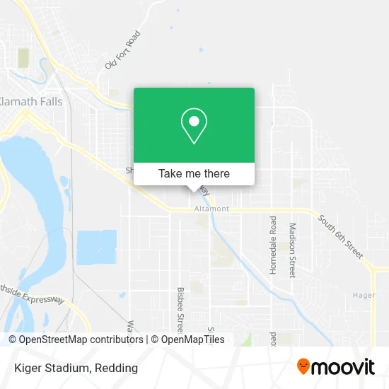 Kiger Stadium map