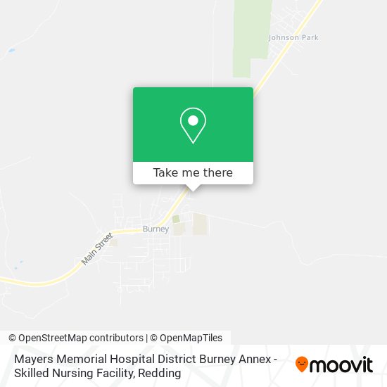 Mapa de Mayers Memorial Hospital District Burney Annex - Skilled Nursing Facility