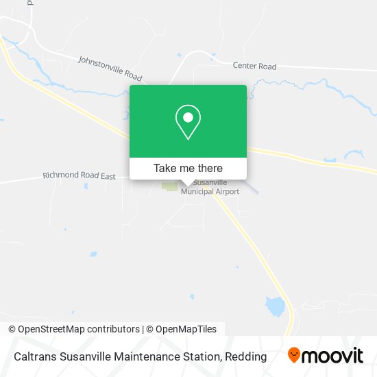 Caltrans Susanville Maintenance Station map