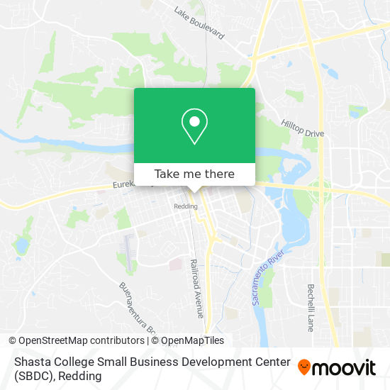 Shasta College Small Business Development Center (SBDC) map