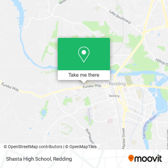 Mapa de Shasta High School