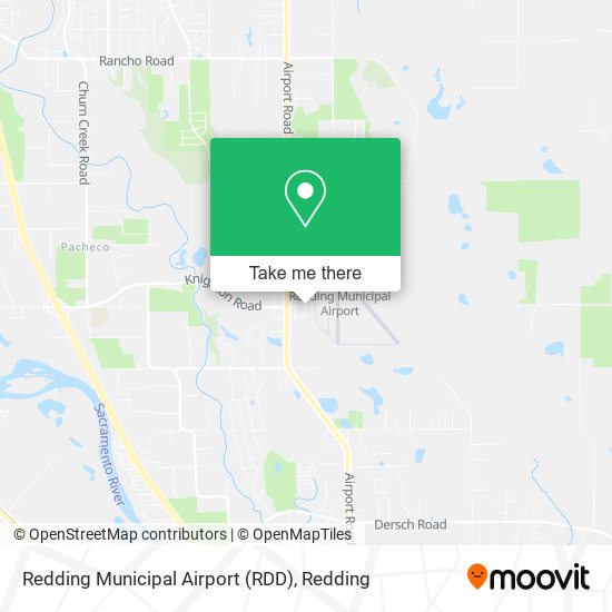 Redding Municipal Airport (RDD) map