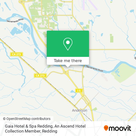 Mapa de Gaia Hotel & Spa Redding, An Ascend Hotel Collection Member