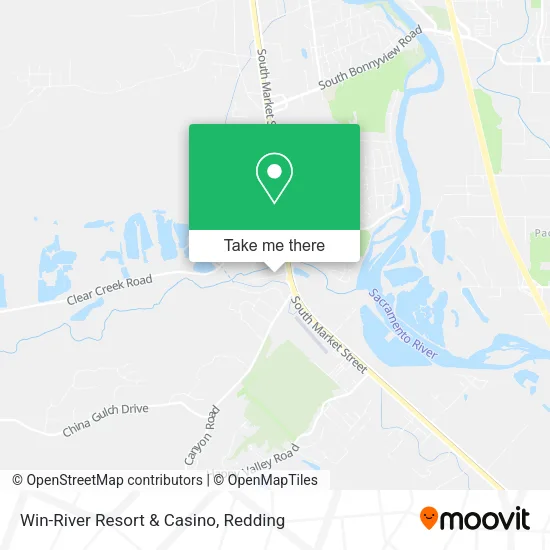 Win-River Resort & Casino map