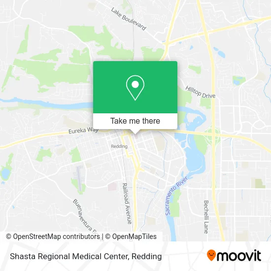 Shasta Regional Medical Center map