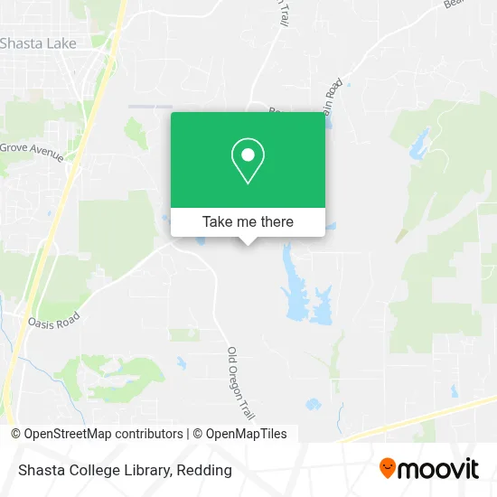 Shasta College Library map