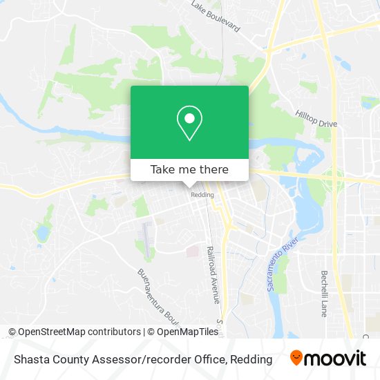 Mapa de Shasta County Assessor / recorder Office