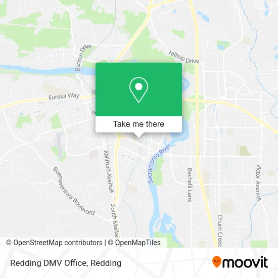 Mapa de Redding DMV Office