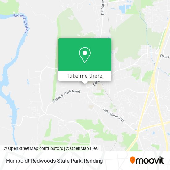 Humboldt Redwoods State Park map