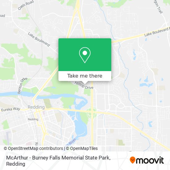 McArthur - Burney Falls Memorial State Park map