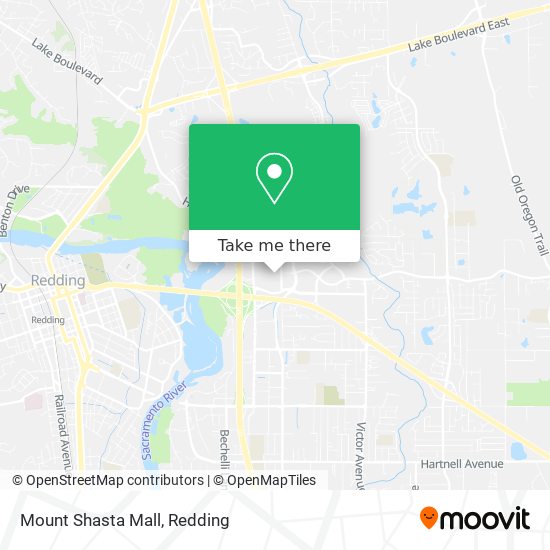 Mapa de Mount Shasta Mall