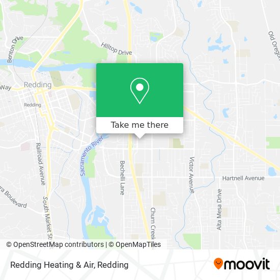 Redding Heating & Air map