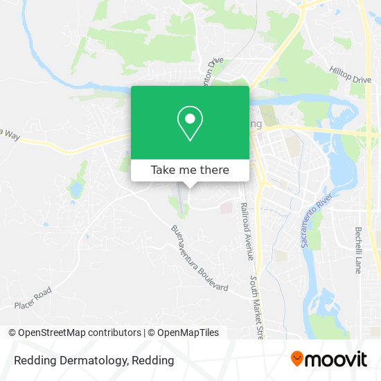 Redding Dermatology map