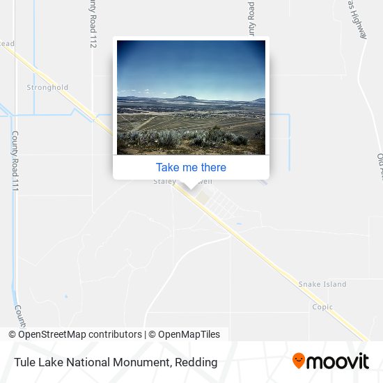 Tule Lake National Monument map