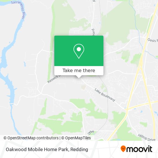 Mapa de Oakwood Mobile Home Park