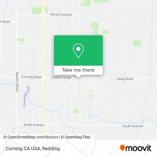 Corning CA USA map