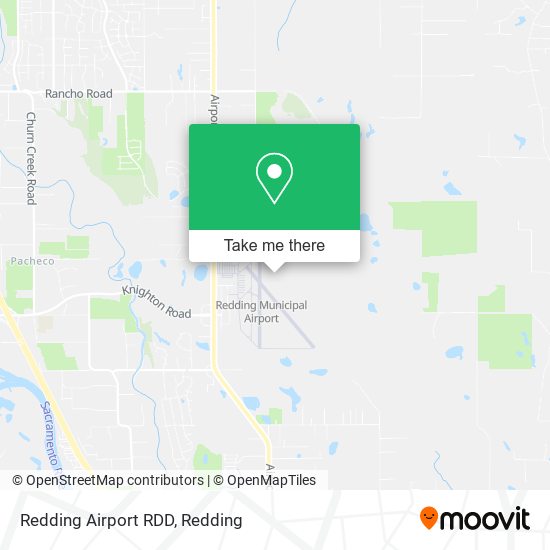 Redding Airport RDD map