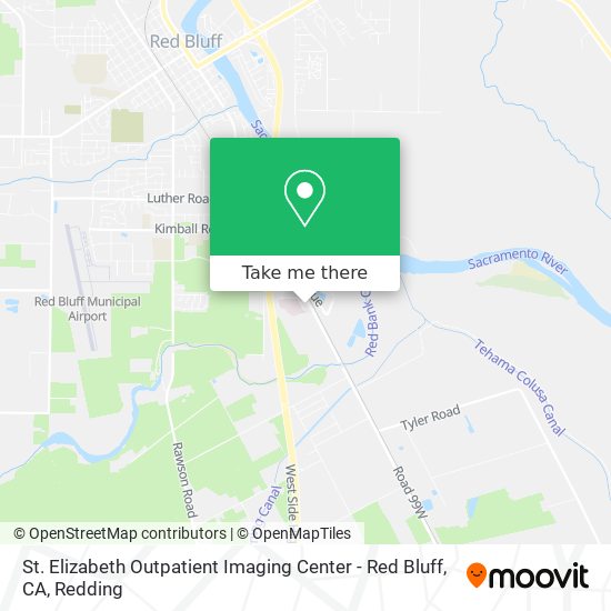 St. Elizabeth Outpatient Imaging Center - Red Bluff, CA map