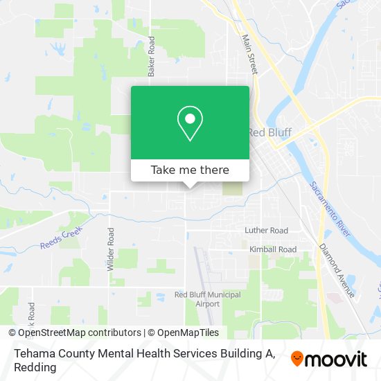 Mapa de Tehama County Mental Health Services Building A