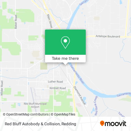 Mapa de Red Bluff Autobody & Collision