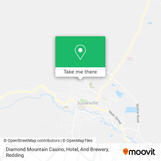 Diamond Mountain Casino, Hotel, And Brewery map
