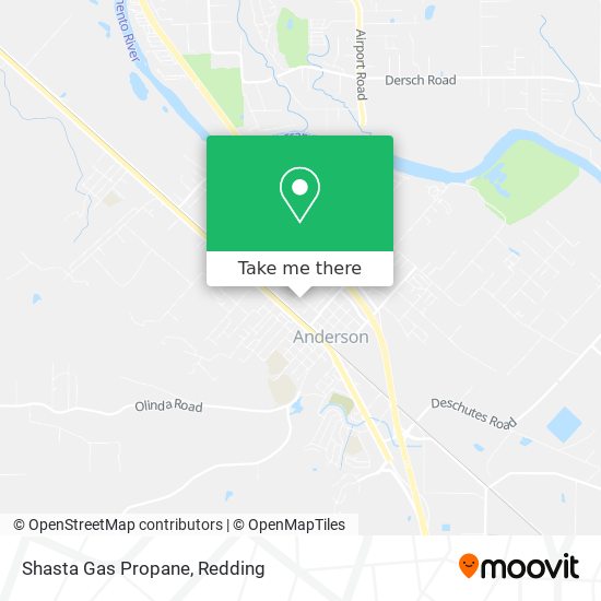 Shasta Gas Propane map