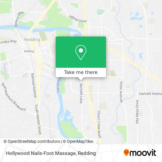 Hollywood Nails-Foot Massage map