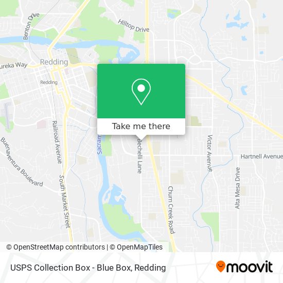 USPS Collection Box - Blue Box map