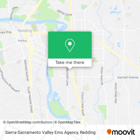 Mapa de Sierra-Sacramento Valley Ems Agency