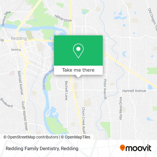 Mapa de Redding Family Dentistry